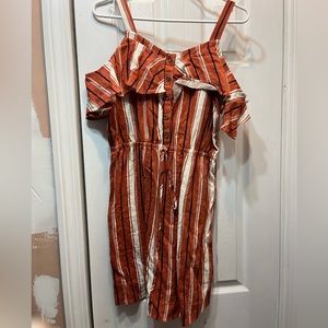 Off the shoulder orange dress, Size S